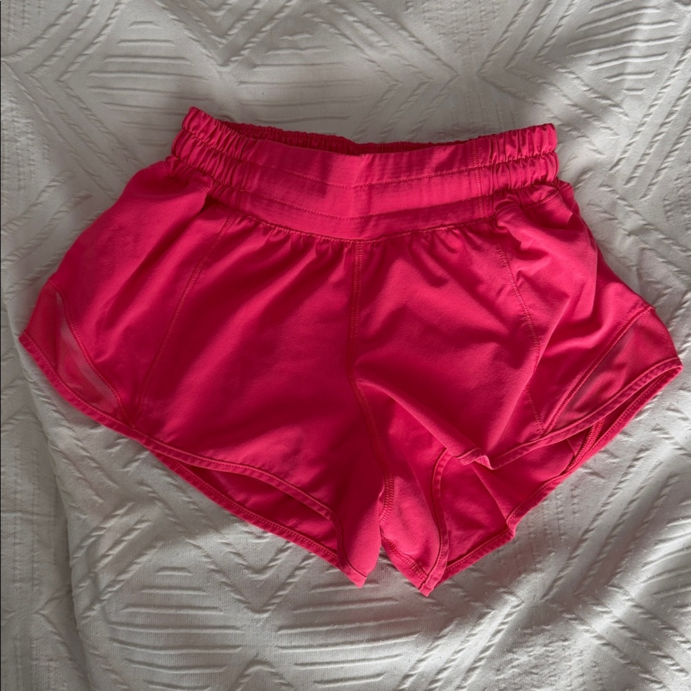 Lululemon Hotty Hot Shorts - lipstick pink - size 2